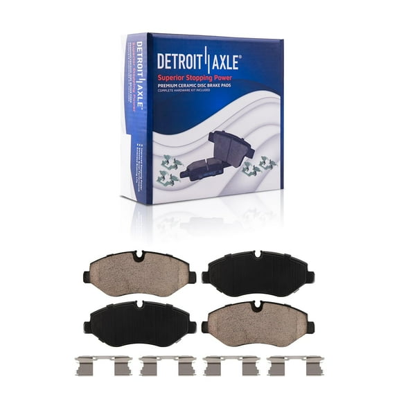 Detroit Axle - Front Ceramic Brake Pads for Dodge Freightline Mercedes-Benz Sprinter 2500 Metris