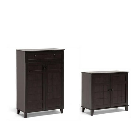 Short And Tall Shoe Cabinet Set Walmart Com