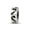 Silver, variant on 925 Sterling Silver Polished Reflections Stopper Spacer Bead Charm 8.18x2.73mm Wide Pendant Necklace for Women