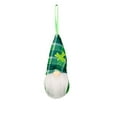 thumbnail image 2 of Fiaya Women St Patrick's Day Gnome Hanging Ornament, 1pc Green Plush Elf Dolls Pendants, 5.6x2inch Handmade Mini Dwarf for St Patrick's Day Gifts Home Decor (I), 2 of 3