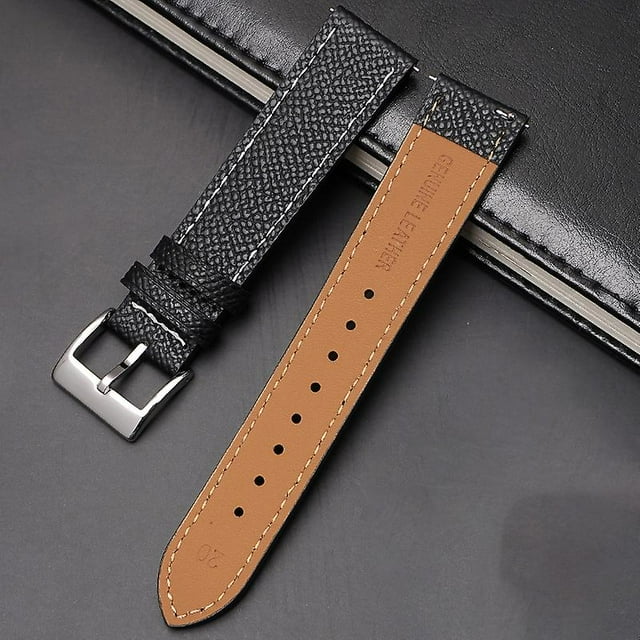 20mm strap, compatible with Omega x Swatch Bioceramic Moonswatch leather strap