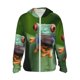 thumbnail image 1 of Balery Red-Eyed Tree Frog Sudadera ligera de manga larga con capucha y protección solar UPF 50+ para hombre y mujer, ideal para pesca y running-Medium, 1 of 7