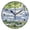 Black, variant on 9.84in Scenic Spring Landscape PVC Canvas Wall and Table Clock with Canvas Texture, Black or Gold Hands