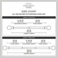 thumbnail image 4 of Exclusive Home Diana 1" Curtain Rod and Finial Set, Matte Silver, Adjustable 66"-120", 4 of 7