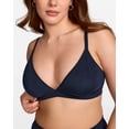 thumbnail image 3 of Women's Natrelax Triangle Bralette No Underwire Plunge Unlined Ribbed Soft Wireless Bra V Neck Sexy Everyday, 3 of 6