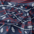 thumbnail image 5 of Ambesonne Navy Blue Valance Pack of 2, Nautical Borders, 54"X12", Red White Dark Blue, 5 of 5