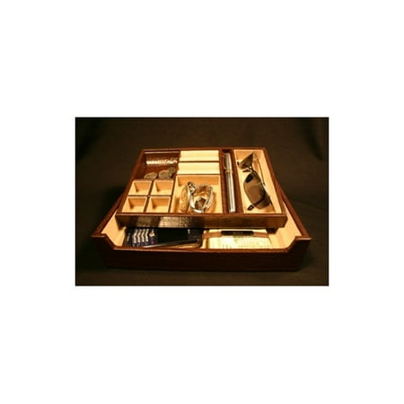 Budd Leather Croco Accessory Tray