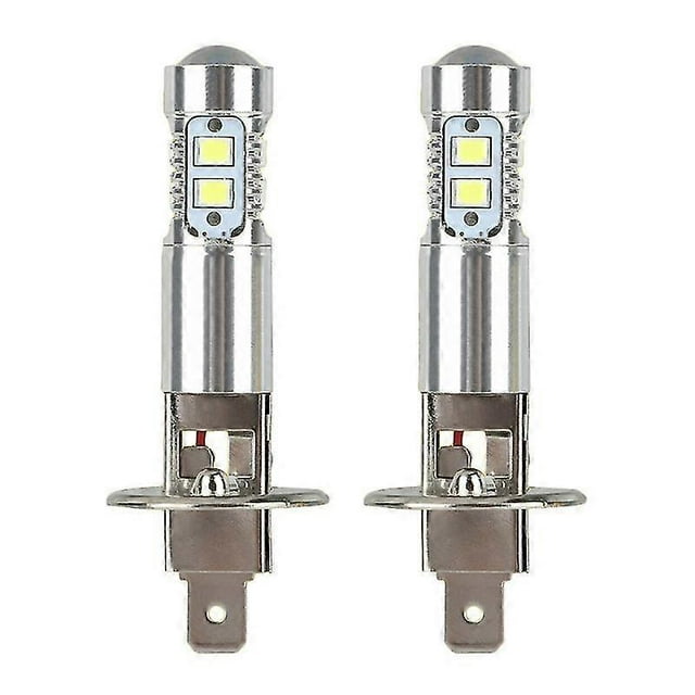 2-Pack H1 LED Headlight Bulbs 100W 6000K Fog Light for Car Headlamp Replacement