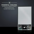 thumbnail image 4 of Ivation, 43 Bottle, Dual Zone Compressor, One Door Refrigerator W/ Lock, Silver, 4 of 9