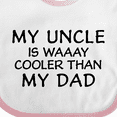 thumbnail image 4 of Inktastic My Uncle is Waaay Cooler Than My Dad Boys or Girls Baby Bib, 4 of 4