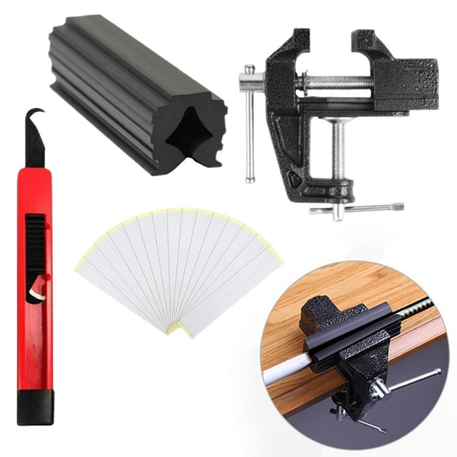 Golf Club Grip Double Sided Adhesive Tape Vise Clamp Fixtures Repair Set shamjiam Empuñadura de palo de golf