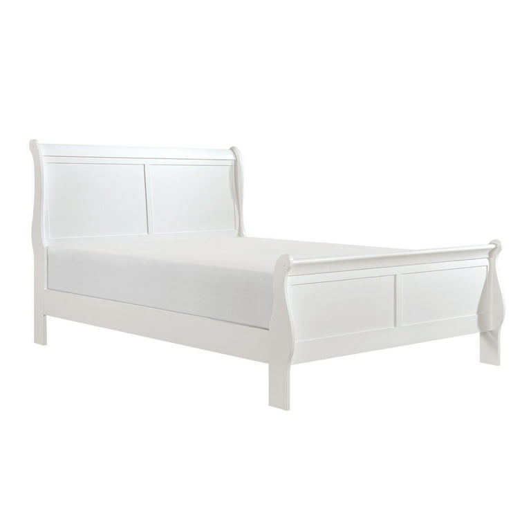 Louis Philippe III Cherry Eastern King Sleigh Bed w/Dresser and Mirror  Jerusalem Discount Furniture