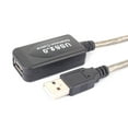 thumbnail image 1 of TOPINCN Rallonge Amplificateur, Câble d'Extension, 15m USB 2.0 Type A Mâle à Femelle Rallonge Cordon Noir, 1 of 8