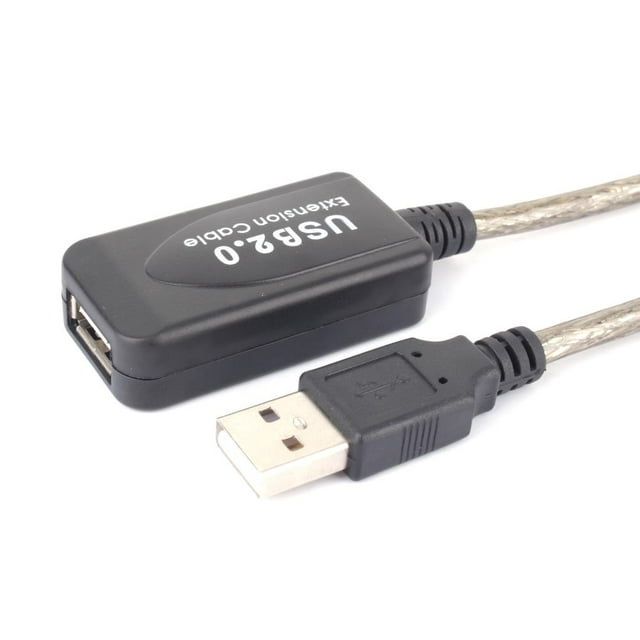 TOPINCN Rallonge Amplificateur, Câble d'Extension, 15m USB 2.0 Type A Mâle à Femelle Rallonge Cordon Noir