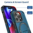 thumbnail image 5 of Allytech Rugged Back Case for iPhone 14 - Compatible with MagSafe - Full Body Protection - Soft TPU Bumper - Shockproof Anti-Scratch Case with Kickstand for iPhone 14 - Darkblue, 5 of 7