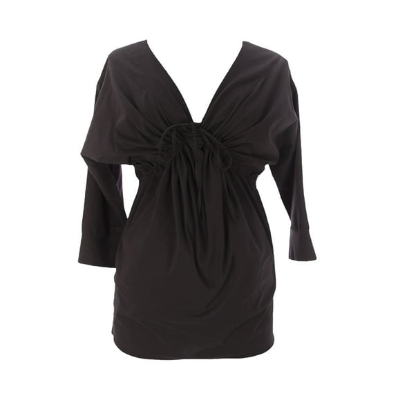 9FASHION Maternity Wome's Utta Blouse, Small, Cappuccino