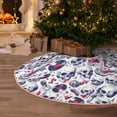 thumbnail image 5 of Sikiie music Skull record mike Nativity Christmas Tree Skirt, Jesus Christian Winter Holiday Tree Mat Decoration(30-48IN), 5 of 6
