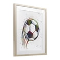 thumbnail image 3 of Stupell Industries Splatter Soccer Ball Birch Framed Print Under Glass, design by Marcus Prime, 16 x 13, 3 of 10