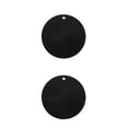 thumbnail image 4 of Billuyoard Posavasos para tazas Taza de silicona Manteles individuales Almohadillas aislantes Manteles para de comedor Negro 2Conjunto, 4 of 6