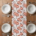 thumbnail image 6 of Orange Pumpkin Table Runner - 48 Inch Long, Kitchen Dining Table Runner Dresser Scarves, Thanksgiving Autumn Fall Leaf Flower Farmhouse Decor for Coffee Tables Wedding Party Banquet, 6 of 8