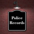 thumbnail image 2 of Police Records BLACK Aluminum Composite Sign 15''x18'', 2 of 9
