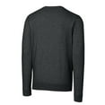 thumbnail image 3 of Men's Cutter & Buck Heather Charcoal Cincinnati Bearcats Lakemont Tri-Blend Big & Tall V-Neck Pullover Sweater, 3 of 3
