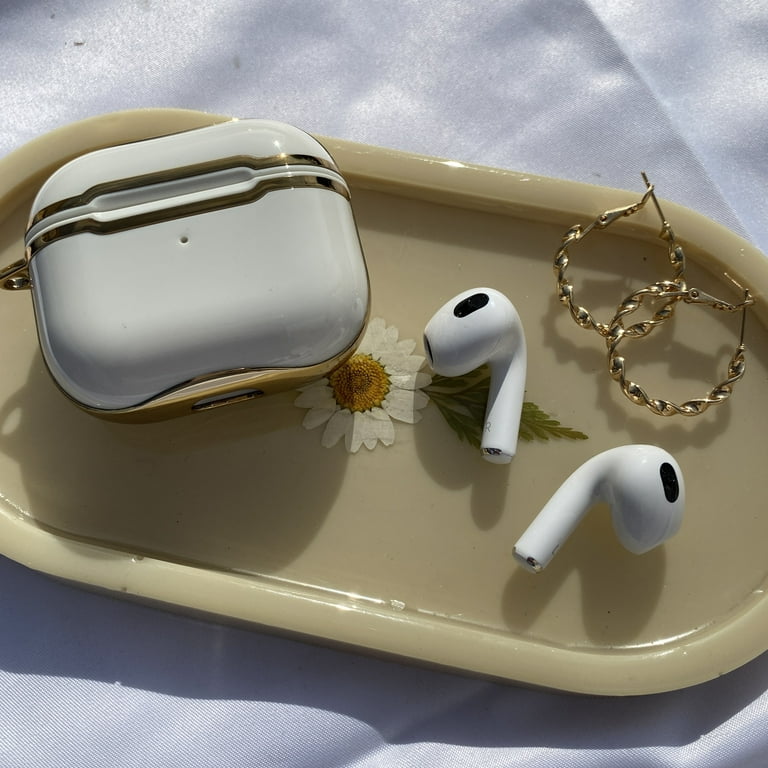KIQ Airpod 3rd Generation Case, Airpods 3 Charging Case Cover for Apple Air  Pod 3 2021 A2564 A2565 (Canvas Case Dark Green/Gold) 