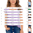 thumbnail image 4 of UACY Girls Tops Summer Boho Blouses Short Sleeve Square Neck Crochet Lace Trim Casual Shirts, 4 of 6