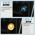 thumbnail image 4 of Unique Bargains Engine Start Stop Button Cover Kit Push Start Button Trim Sticker for Ford Explorer 2020-2022 for Ford Explorer Hybrid 2020-2021 Aluminum Alloy Gold Tone, 4 of 7