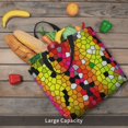 thumbnail image 6 of Naloa Colorful Tie Dye Stained Glass 1 Tote Bag for Women, Foldable Tote Bag With Zipper, Large Shoulder Bag, Top Handle Handbag for Travel, Work, Shopping, 6 of 9