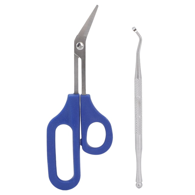Cuticle Scissor,Long Handled Toenail Scissors Long Handled Toenail Scissors Toenail Scissors Streamlined Design