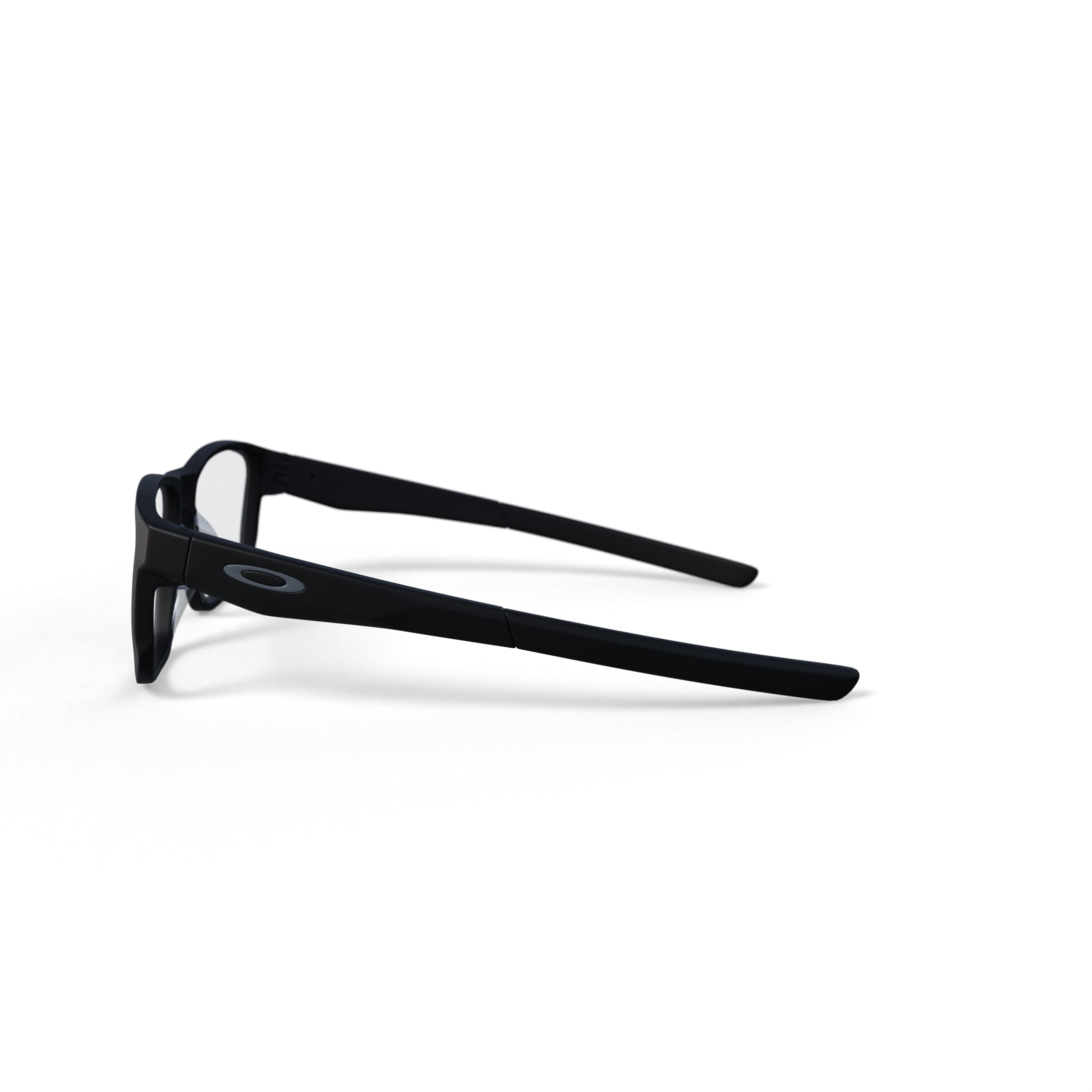 Oakley Hyperlink Optical Glasses, Rectangular Eyeglasses with Demo Lenses, Size 54, Satin Black
