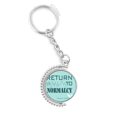 thumbnail image 1 of election slogan return normalcy rotatable keyholder disc accessories chain clip, 1 of 3
