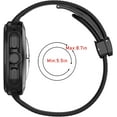 thumbnail image 3 of REQO Silicone Leather Magnetic Watch Band Compatible with Samsung Galaxy Watch Ultra 47mm, Silicone Leather Sport Replacement Strap for Samsung Galaxy Watch 47mm Ultra Men Women, 3 of 7