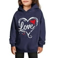 thumbnail image 1 of Sudaderas con capucha para niños y niñas, sudaderas casuales de manga larga, lindas sudaderas de gran tamaño con bolsillo de polar, chaquetas para niñas, 1 of 4