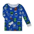 thumbnail image 2 of Sleep On It Infant & Toddler Boys 2-Piece Super Soft Jersey Snug-Fit Pajama Set with Matching Socks - Monsters , 18 Months, 2 of 5