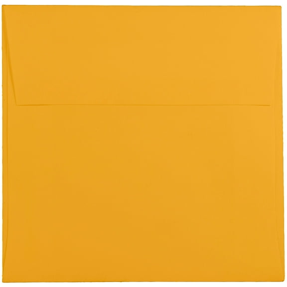 JAM Paper 5.5 x 5.5 Square Envelopes, Sun Yellow, 25/Pack