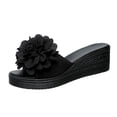 thumbnail image 2 of Taylonsss Women's Summer Fashion Casual Thick-Soled Wedge Sandals with Double Strap and Cushioned Footbed for Outdoor Indoor Comfortable Slip-On Wear, 2 of 9
