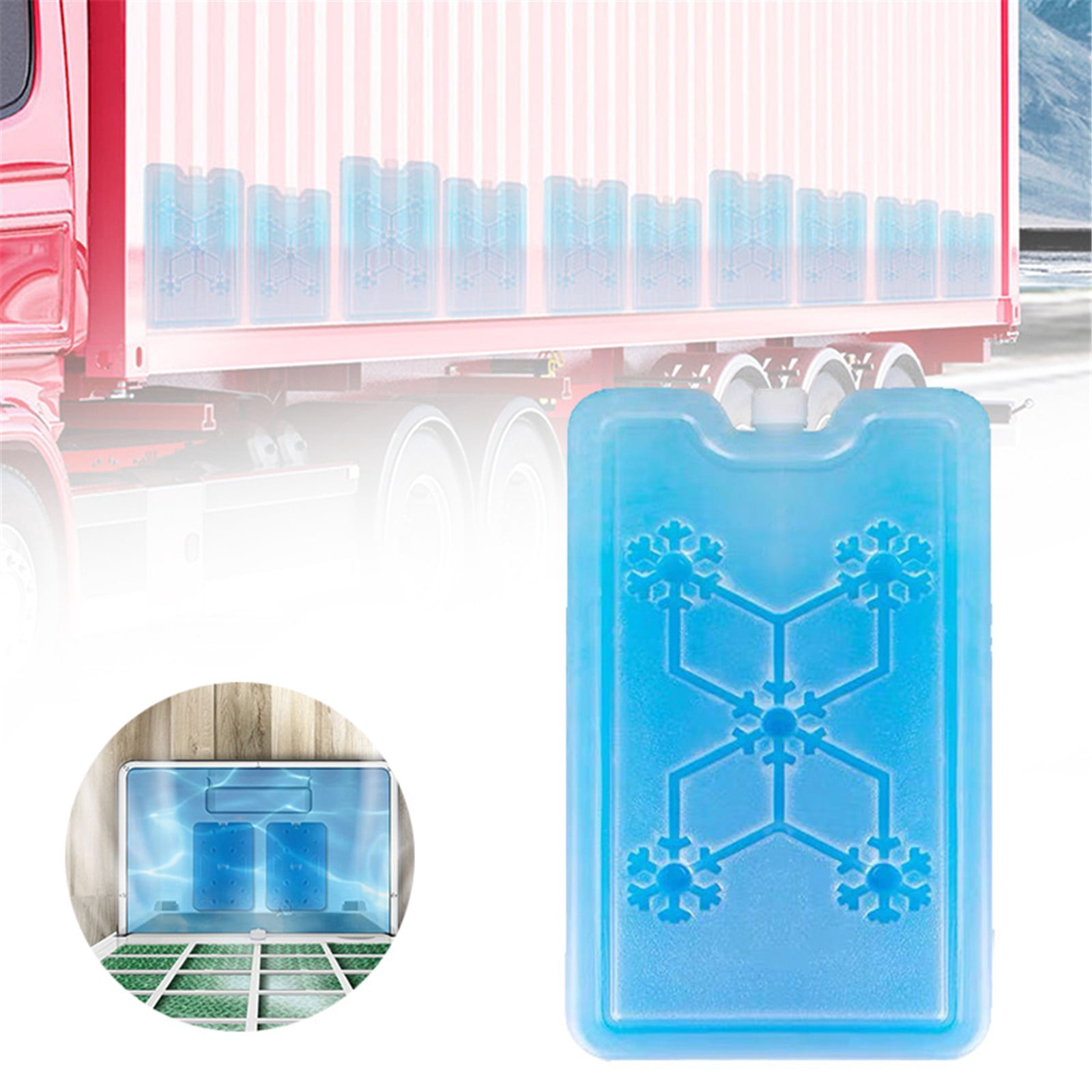 3 Pcs Ice Packs for Lunch Boxes, Lunch Cooler Bag, Reusable Small Lunch Box Ice Pack for Cooler, Lunchbox Accessories, Lunch Bag Freezer Long Cold Blue Ice Packs Blocks for Coolers, 3 Styles