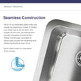 thumbnail image 4 of Vuzati 16" X 16" Undermount Round Shape Stainless Steel Kitchen/Bar Sink, 4 of 7