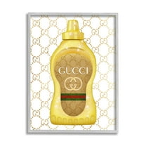 Stupell Industries Fashionable Brunch Condiment Patterned Glam Emblem Graphic Art Gray Framed Art Print Wall Art, Design by Ziwei Li