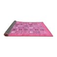 thumbnail image 2 of Ahgly Company Indoor Square Abstract Pink Modern Area Rugs, 4' Square, 2 of 4