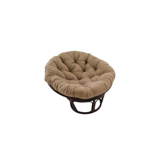 Maykoosh Renaissance Refinement 44-Inch Solid Twill Papasan Cushion, Plush Papasan Frame Cushion in Toffee Color, Ideal for Indoor and Outdoor Spaces.