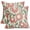 Green Pink Art Flower, variant on Navy Blue Yellow Floral Pillow Covers 16x16 Set of 2 Spring Boho Rustic Art Flower Decorative Throw Pillow Cases Outdoor Farmhouse Decor for Sofa Couch Bed