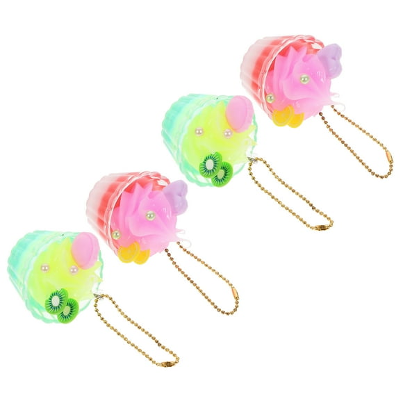 Homoyoyo 4Pcs Kawaii Phone Charm Ice Cream Design Decorative Strap for Phone Case and Purse