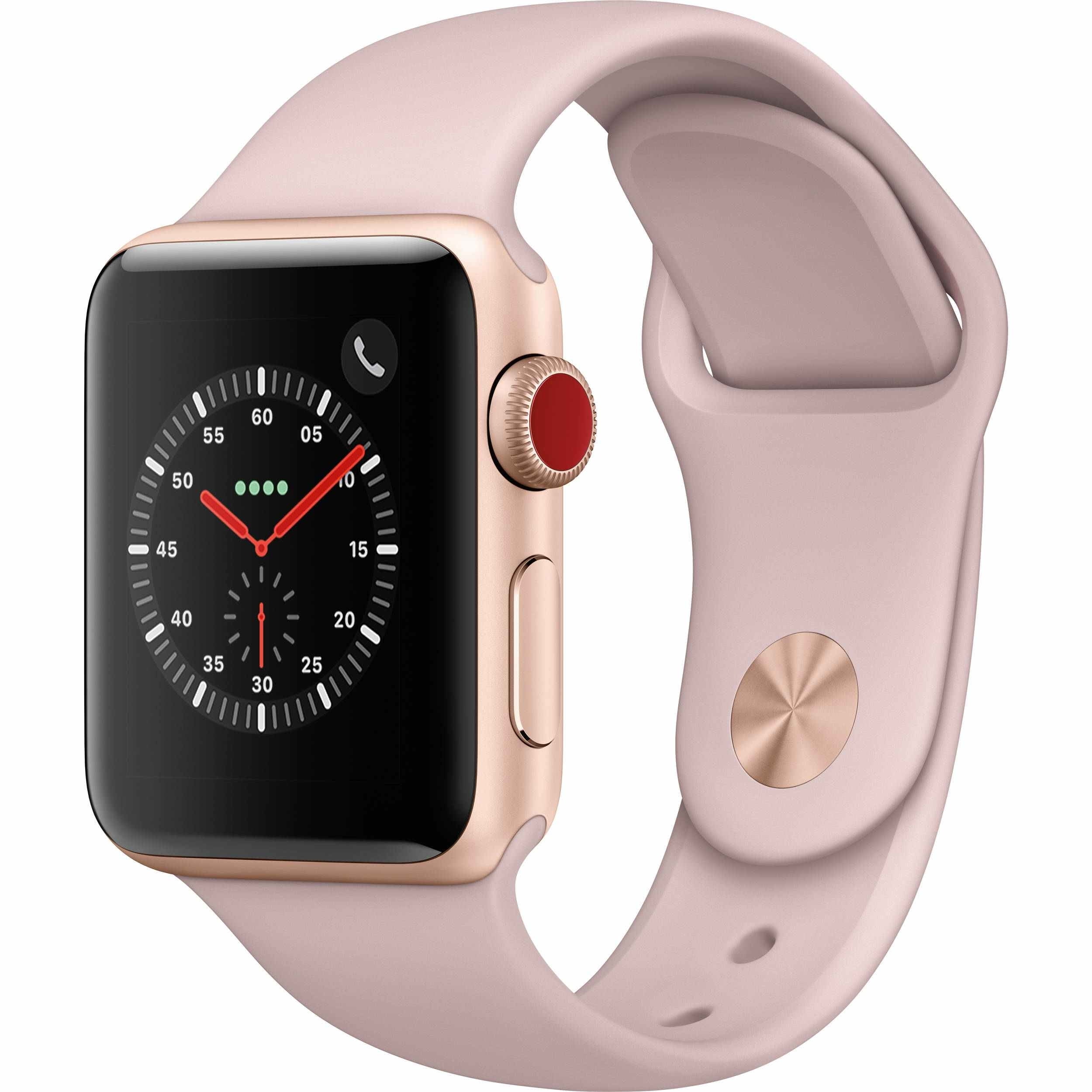 Apple Watch Series 1 Rose Pink Aluminum 38MM (Refurbished) - Walmart.com - Walmart.com