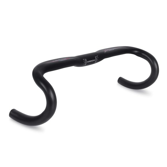 Guidons de Vélo de Route, KABON Alliage d'Aluminium 31.8mm 420mm Barres de Chute Klaxons Guidon Compact