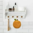 thumbnail image 3 of 2Pcs Fuzzy Fruit Hand Towels 17x17cm, Strong Absorption, Hanging Loop, Microfiber, for Kitchen/Bath/Cleaning, 3 of 5