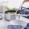 thumbnail image 2 of Blue Diamond Cookware Triple Steel Ceramic Nonstick 1.6Qt Saucepan with Lid, 2 of 8