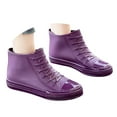 thumbnail image 2 of KANG Stylish Short Rain Shoes For Women Kitchen Boots Ideal For Daily Wear Rain Boots Collar Gardening Boots Ultra Lightweight Portable Garden Shoes, 2 of 5